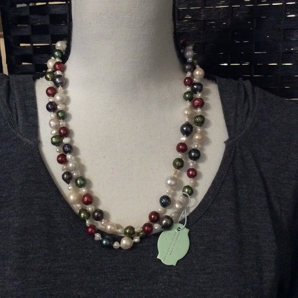 New IRIS & LILY Multicolor Pearl NECKLACE 46” Long main image 5